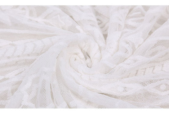 White Ethereal Lace Kimono Cover-Up