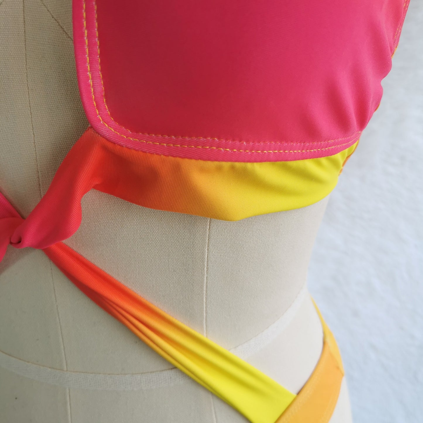 Sunset Ombre Halter Cut-Out Monokini