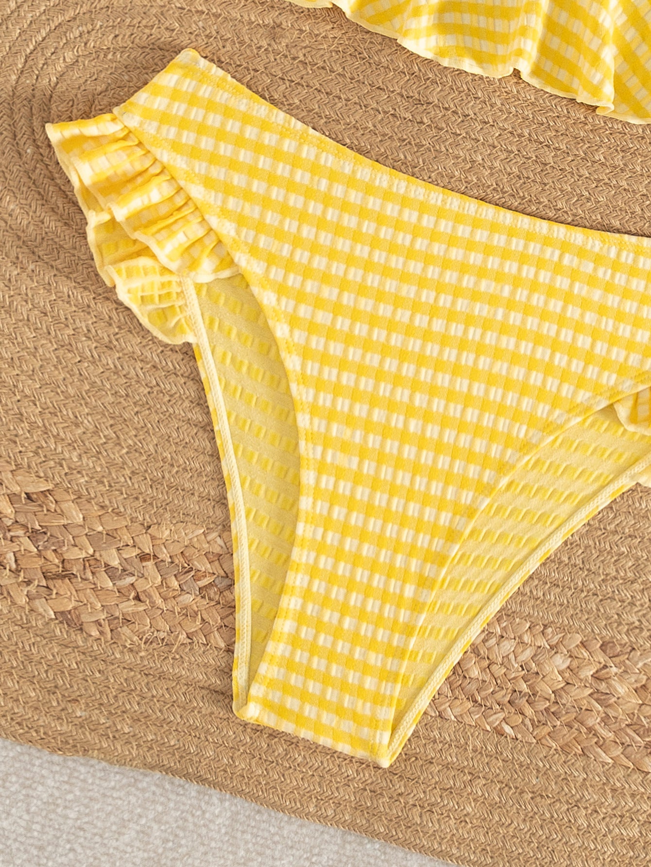 Sunny Gingham Frill Bikini Set