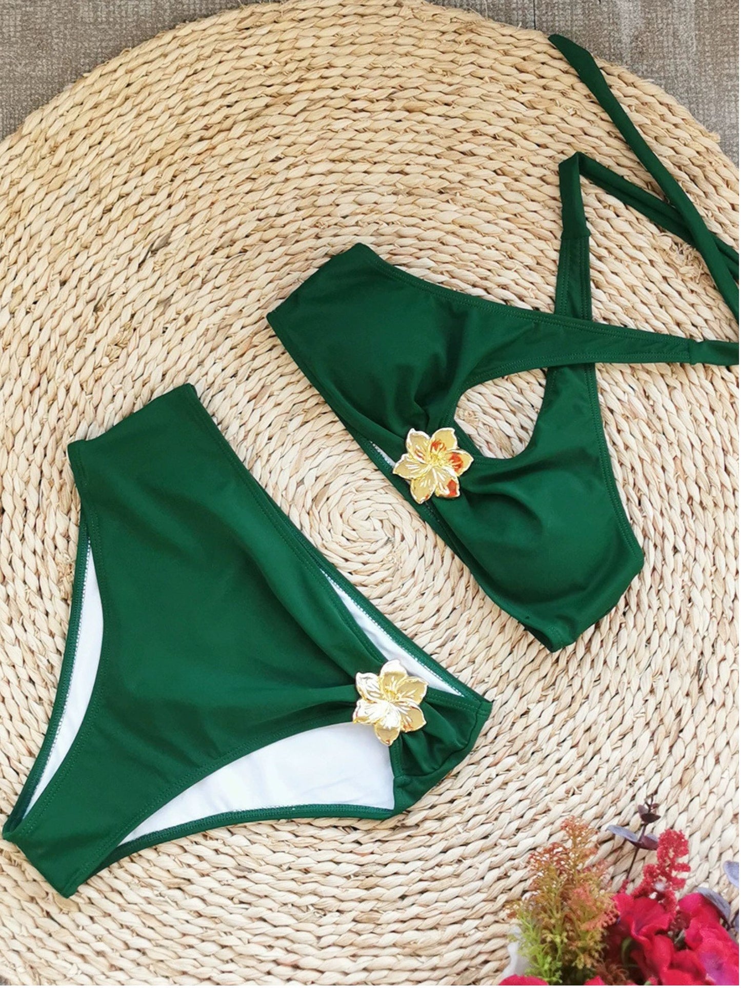 Emerald Green Halter Bikini