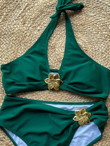 Emerald Green Halter Bikini